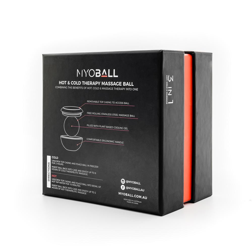 MYOBALL Massage Therapy Ball - Deep Tissue Muscle Pain Relief, Trigger Point & Myofascial Release - Perfect for Athletes, Yoga & Post-Workout Recovery