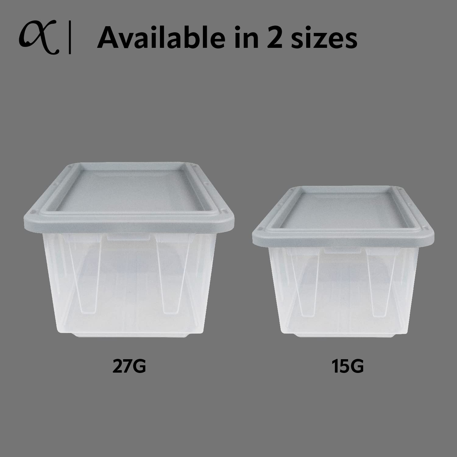 CX BLACK & YELLOW® 27-Gallon Heavy Duty Clear Storage Bins with Snap-Tight Lids (4 Pack) - Weatherproof Stackable Plastic Containers for Garage Organization, Home Storage & Moving Supplies (14.3