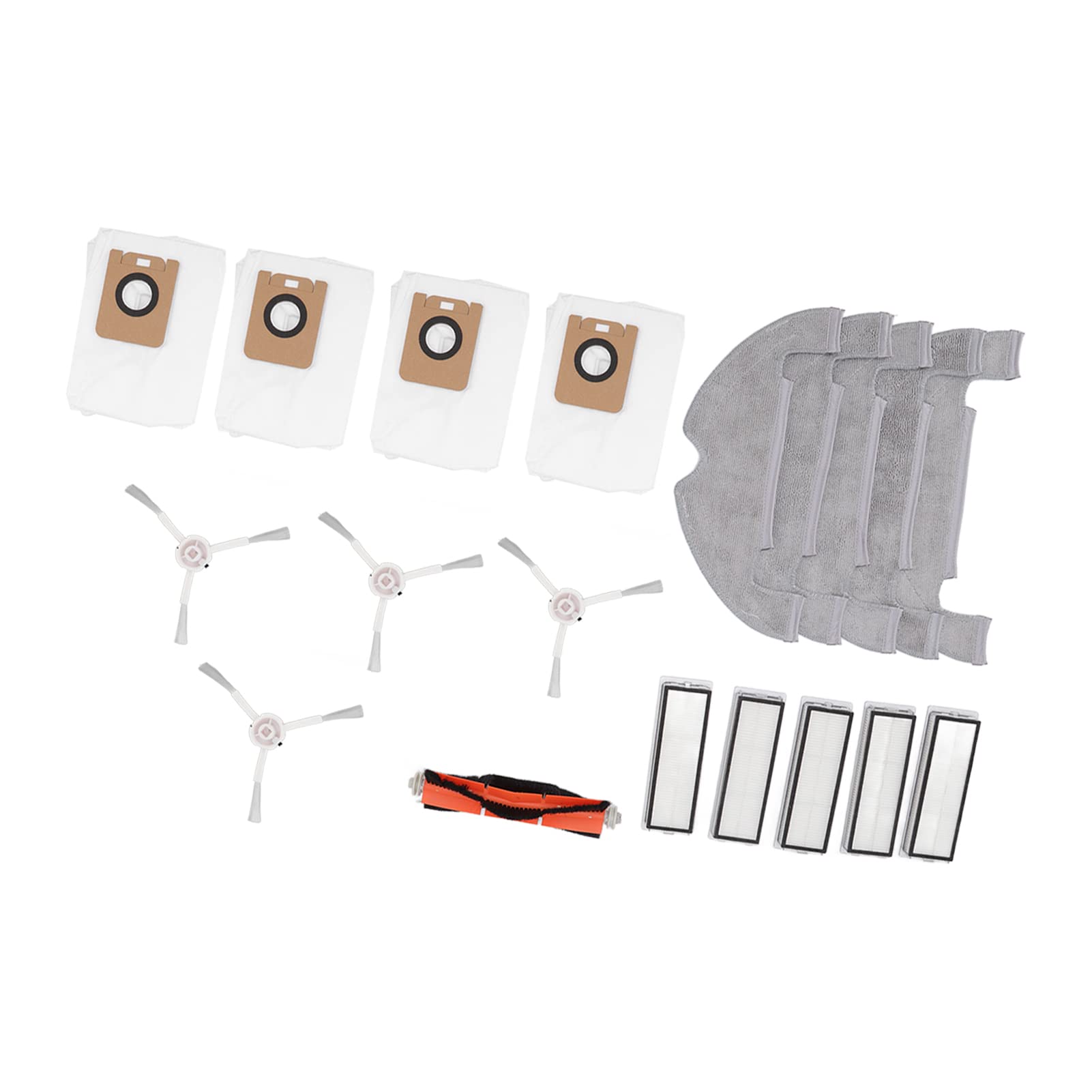 AUHX Robot Vacuum Cleaner Accessories Kit - High Efficiency Replacement Main Brush & Side Brush Set for iRobot Roomba - Easy to Install & Clean Pet Hair - Perfect for Hardwood Floors & Carpet Cleaning