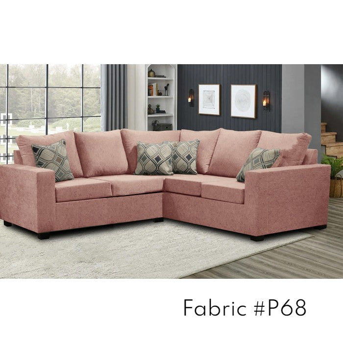 Premium Canadian-Made 2x2 Sectional Sofa with 17 Fabric Choices - Perfect for Living Rooms, Family Gatherings & Cozy Home Decor