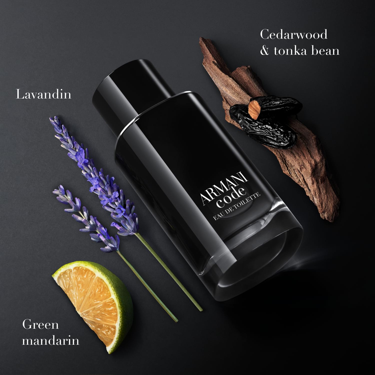 Armani Code Eau de Toilette for Men - Amber Woody Cologne with Citrus, Lavender & Tonka Bean Notes - Perfect for Date Night & Special Occasions