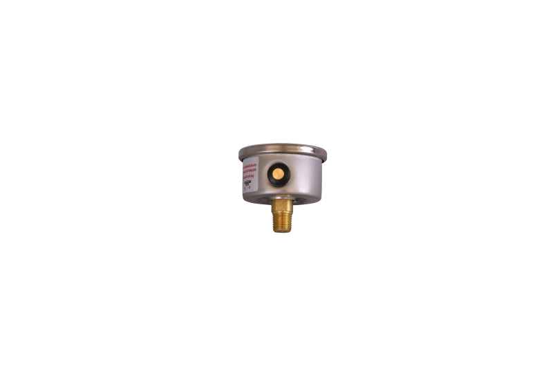 Aeromotive 0-15 PSI Fuel Pressure Gauge - High Performance Automotive Fuel System Monitor for Racing, Tuning & Engine Diagnostics