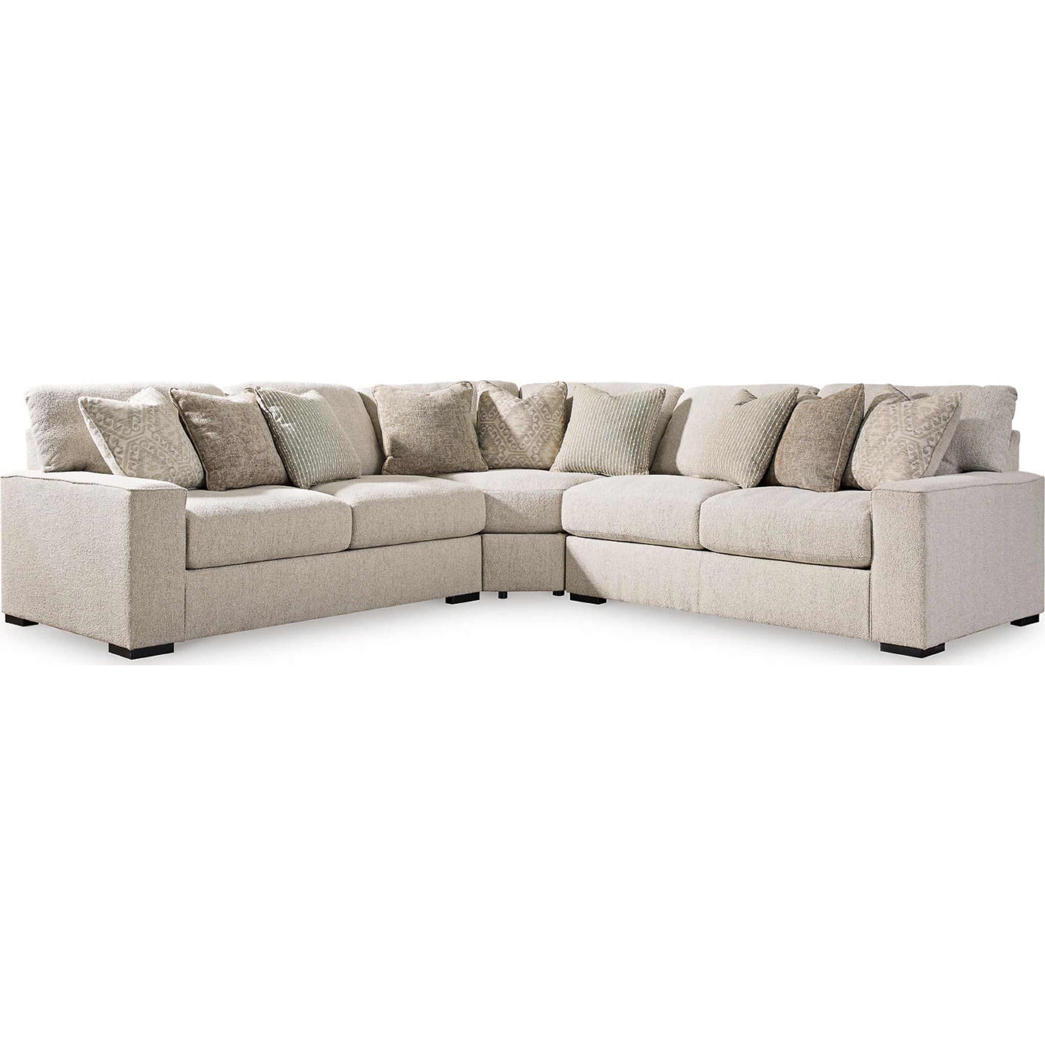 Ballyton 3-Piece Sectional Sofa Set with Reversible Chaise - Modern L-Shaped Couch for Living Room, Family Room & Apartment