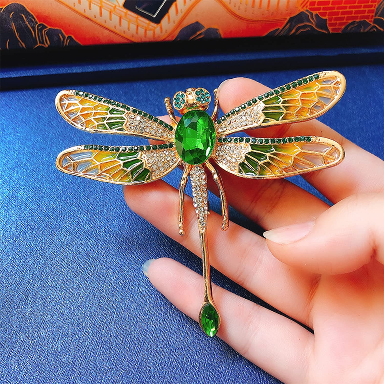 Dragonfly Brooch for Women - Elegant Rhinestone & Pearl Fashion Pin, Perfect Mother's Day Gift | Ideal for Dresses, Jackets, Scarves & Special Occasions
