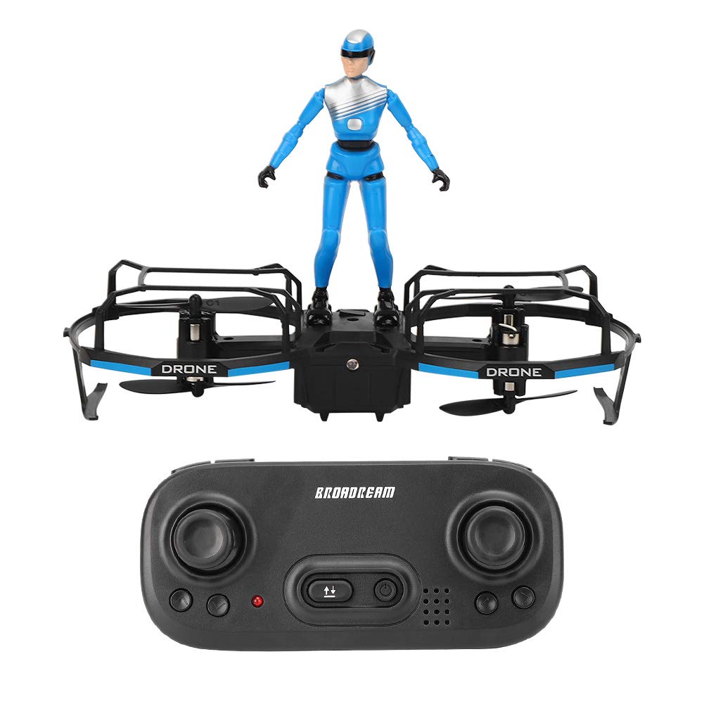 **Emoshayoga RC Stunt Paraglider Drone with Brushless Motor - 2 Extra Batteries, Remote Control Drone for Kids, Adults, Boys & Girls - Perfect for Outdoor Play, Birthday Gifts & Family Fun (Blue)**