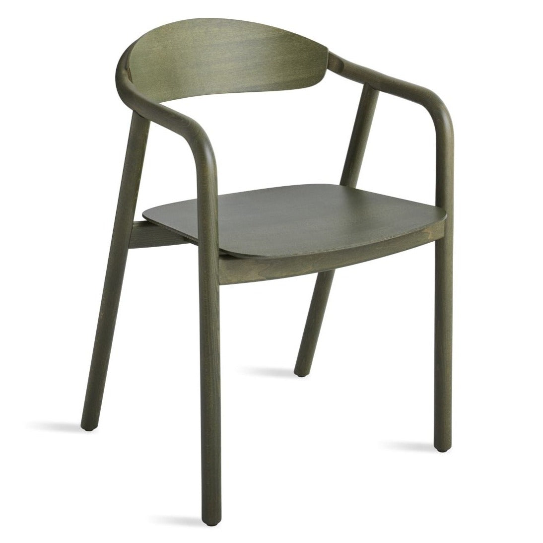 Modern Dibs Dining Chair - Sturdy Wooden Kitchen Chair with Upholstered Seat - Perfect for Dining Room, Kitchen, Breakfast Nook & Home Office