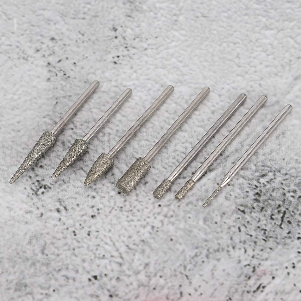 Conair Nail Drill Bits Set - 6Pcs Diamond Sand Grinding Heads for Professional Manicure & Pedicure