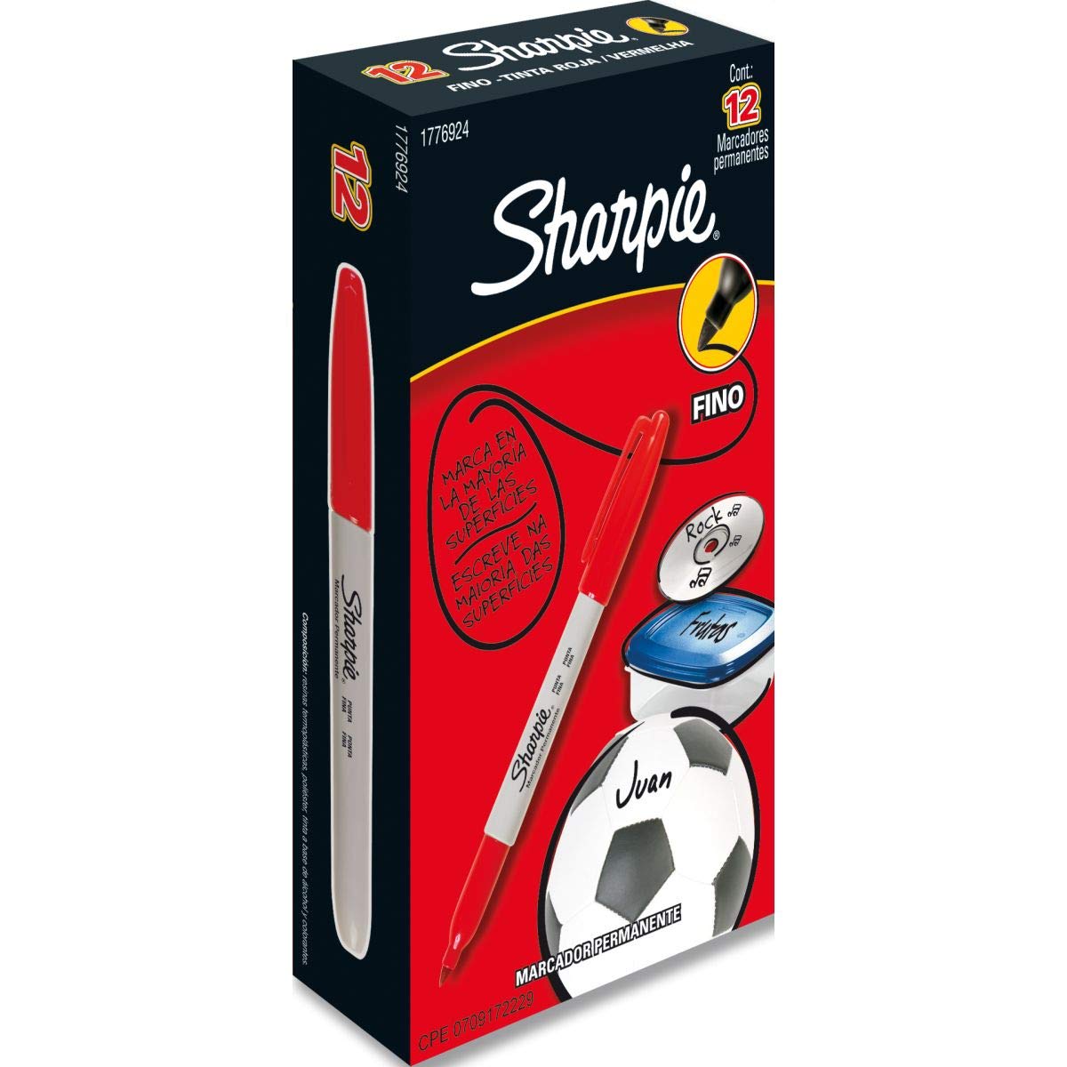 Sharpie Fine Point Permanent Marker - Red Ink for Office & Art