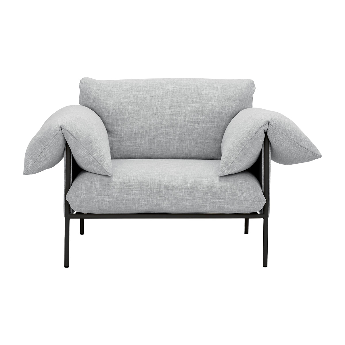 Byron Alva Armchair - Modern Accent Chair for Living Room, Bedroom & Office - Comfortable Upholstered Lounge Chair with Wooden Legs