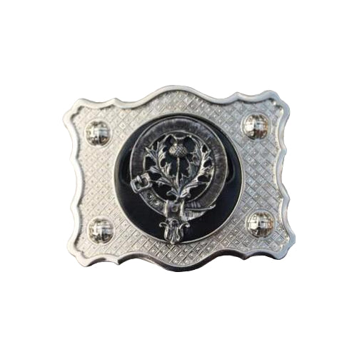 Clan Crest Belt Buckle for Men & Women - Vintage Scottish Tartan Design - Perfect for Kilts, Jeans & Casual Wear