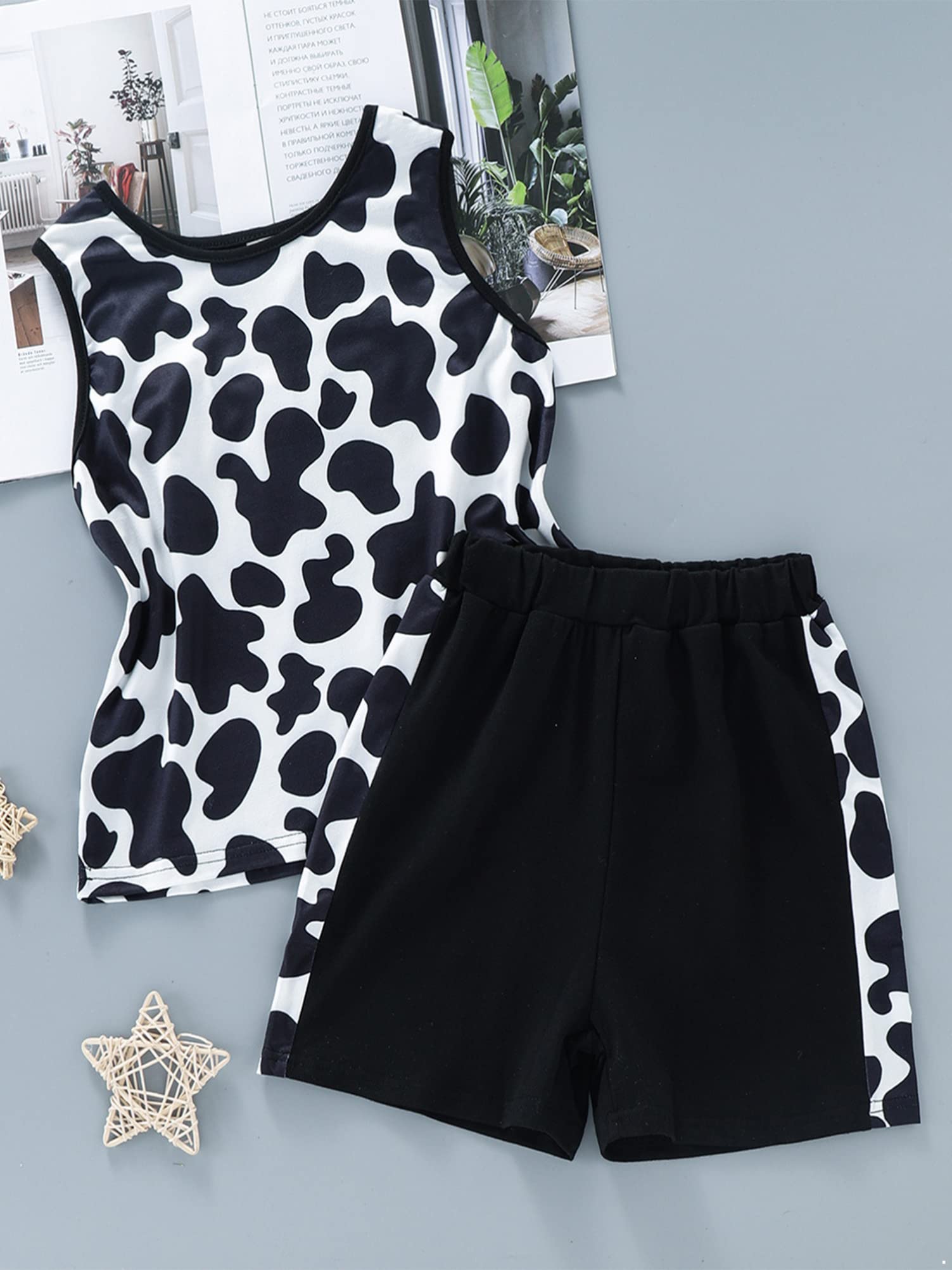 Alvivi Boys' Summer Outfits - 2 Piece Sleeveless Tops & Shorts Set for Kids | Casual Daily Wear | Perfect for Playdates, Beach Trips & Outdoor Activities