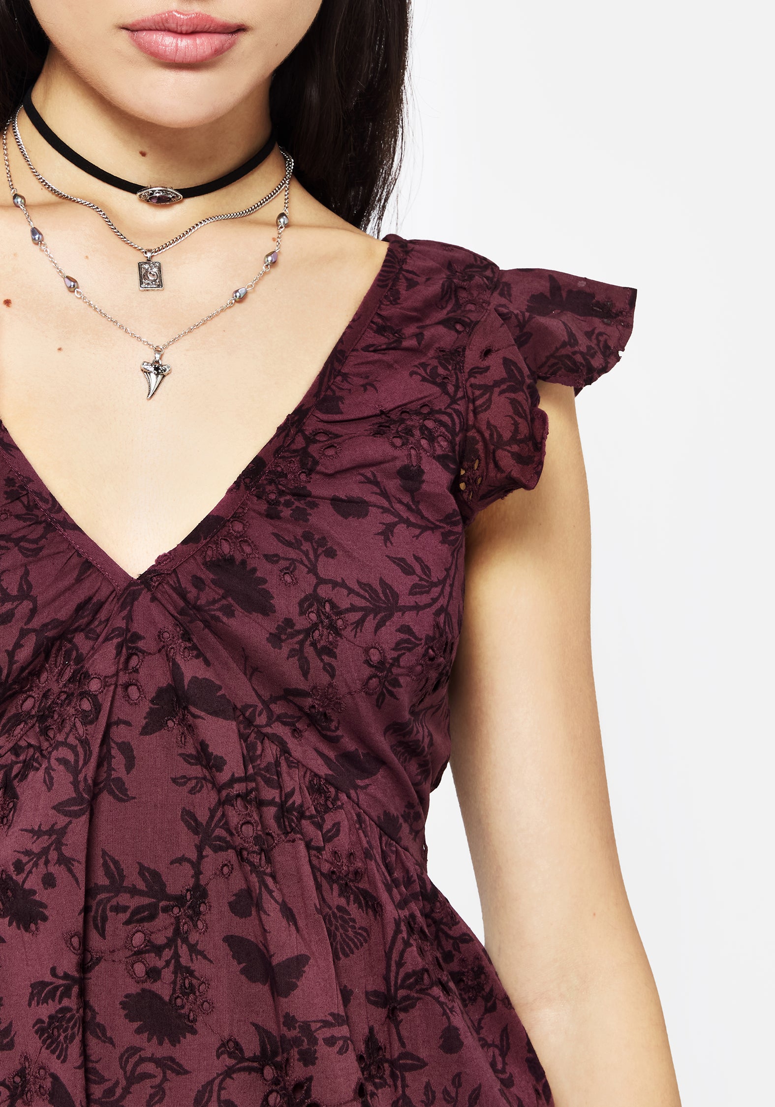 Morgana Cotton Broderie Frill Sleeve Mini Dress - Women's Floral Embroidered Summer Dress for Beach, Party & Date Night