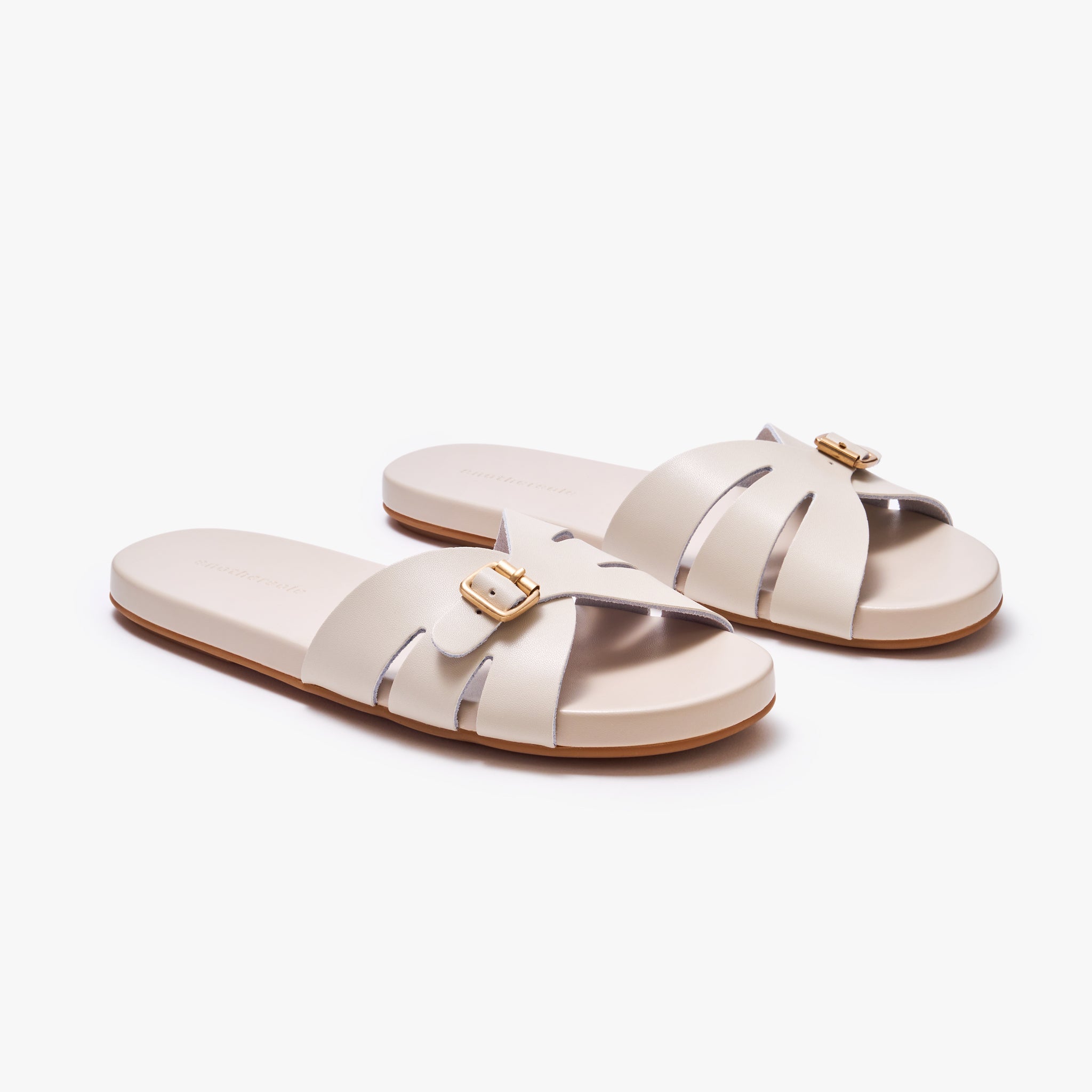 Sunday Slides Beige - Comfortable Casual Slip-On Sandals for Women | Perfect for Beach, Pool, and Summer Outings