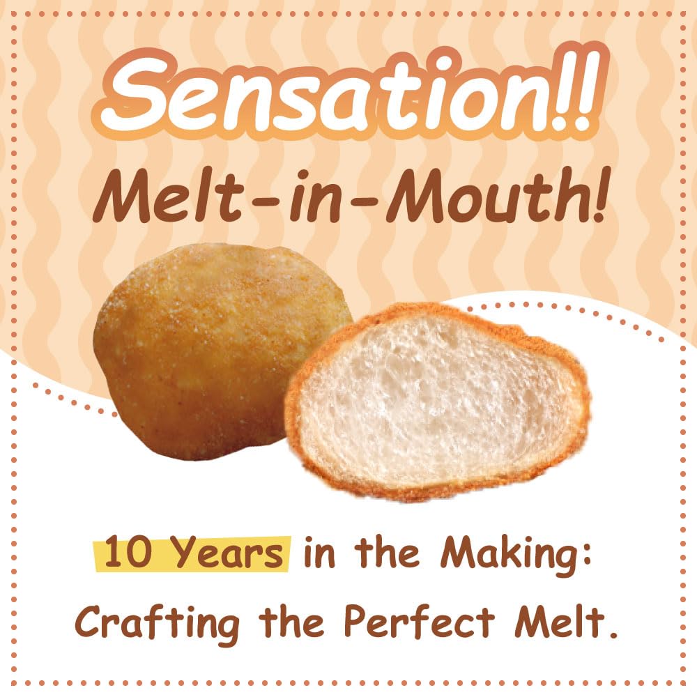 Funwari Meijin Fluffy Rice Puff Kinako - Japanese Rice Snack for Tea Time