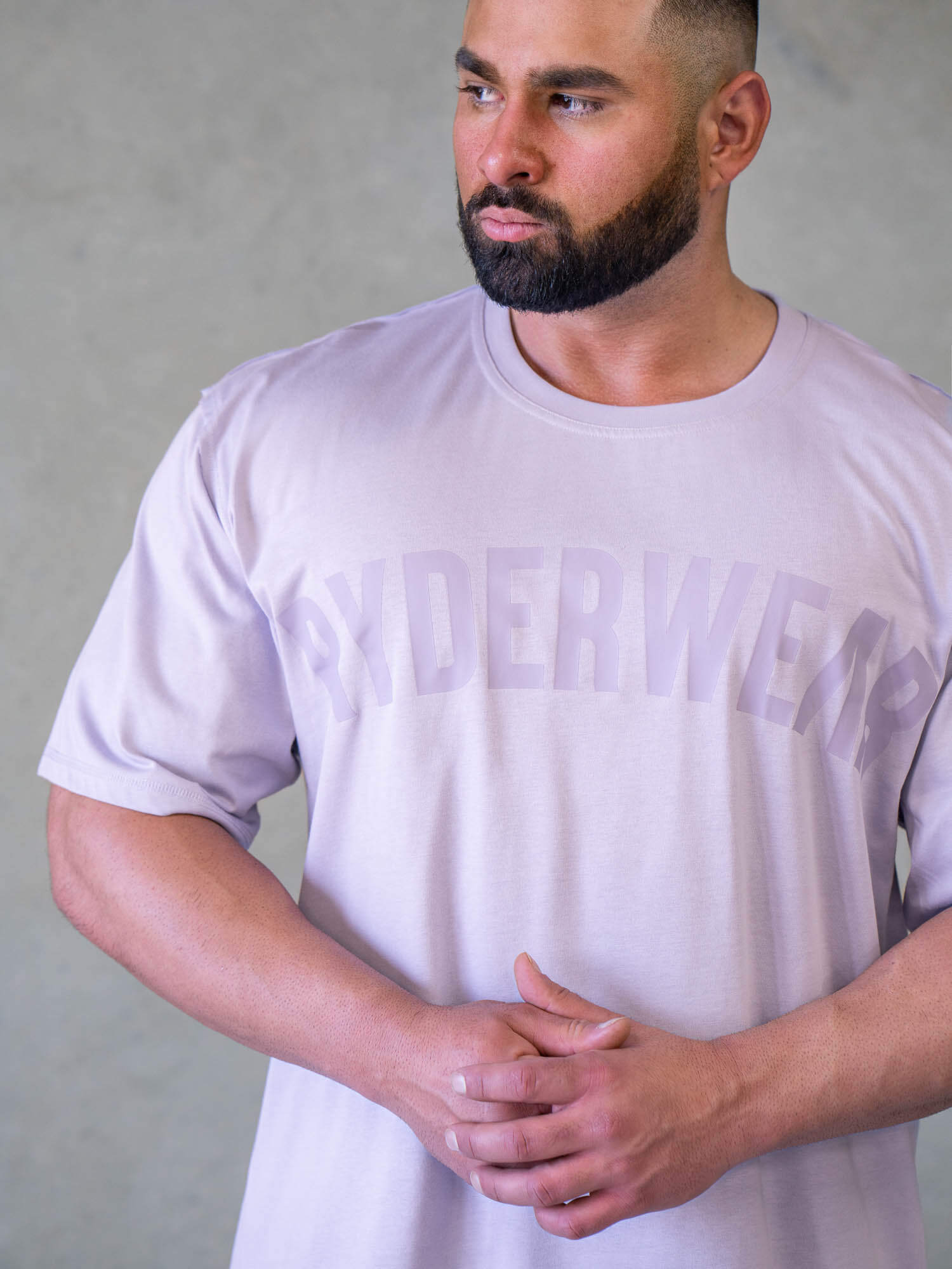 Force Oversized T-Shirt for Women - Soft Lavender Cotton Tee - Loose Fit Casual Shirt for Streetwear, Lounge & Everyday Outfits