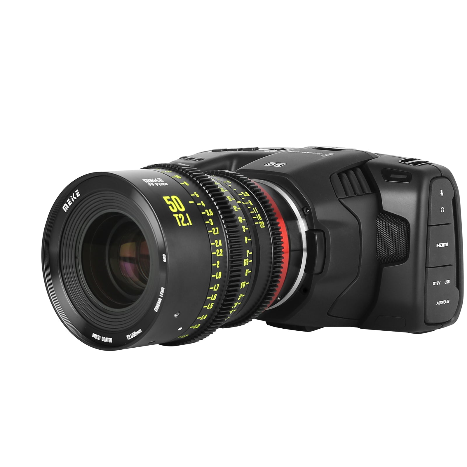 Meike 50mm T2.1 Full Frame Cinema Prime Lens for Canon EF Mount - Professional Cine Lens for Filmmaking, Videography & Photography