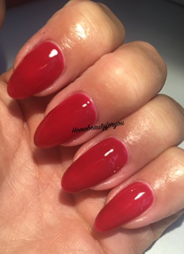 BLUESKY Gel Polish in Red Rose Taffetta - Soak Off LED UV Nail Polish (80584) for Salon & Home Manicures