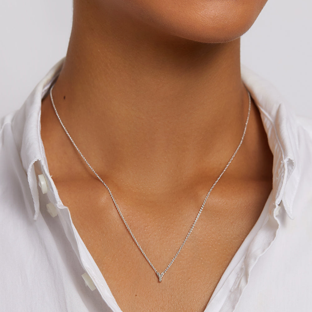 Elegant Diamond Letter Y Necklace in Sterling Silver - Perfect for Gifts, Anniversaries & Special Occasions