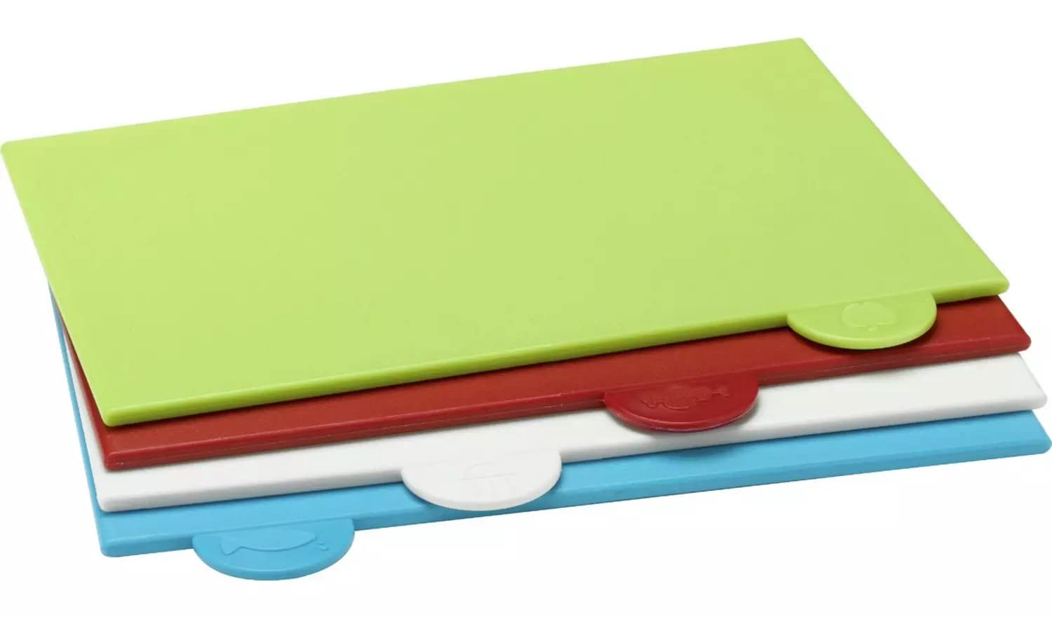 Martin Mart Plastic Chopping Board Set - 4-Piece Non-Slip Cutting Boards for Meat, Vegetables & Fruits | Dishwasher Safe & Easy to Clean | Perfect for Kitchen, BBQ & Meal Prep