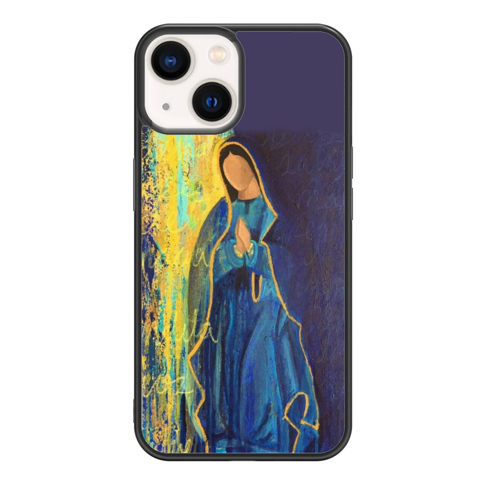 YUNJIYUN Virgin Mary Catholic Virgen de Guadalupe Phone Case for iPhone 14/13/12/11/Plus/Pro/Max/Mini/Xr/Xs - Religious Protective Cover for Women, Men & Kids - Perfect for Church, Prayer & Daily Devotion