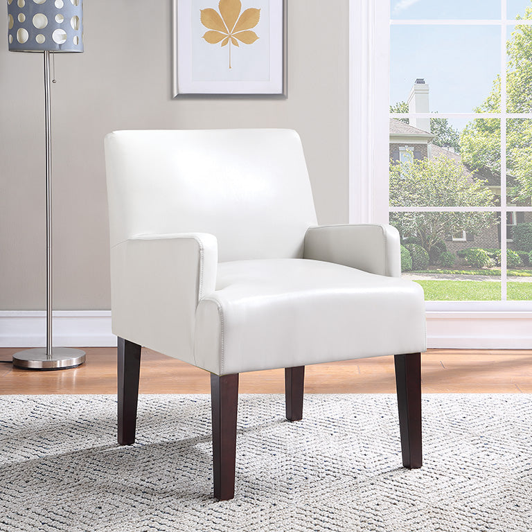 Cream Faux Leather