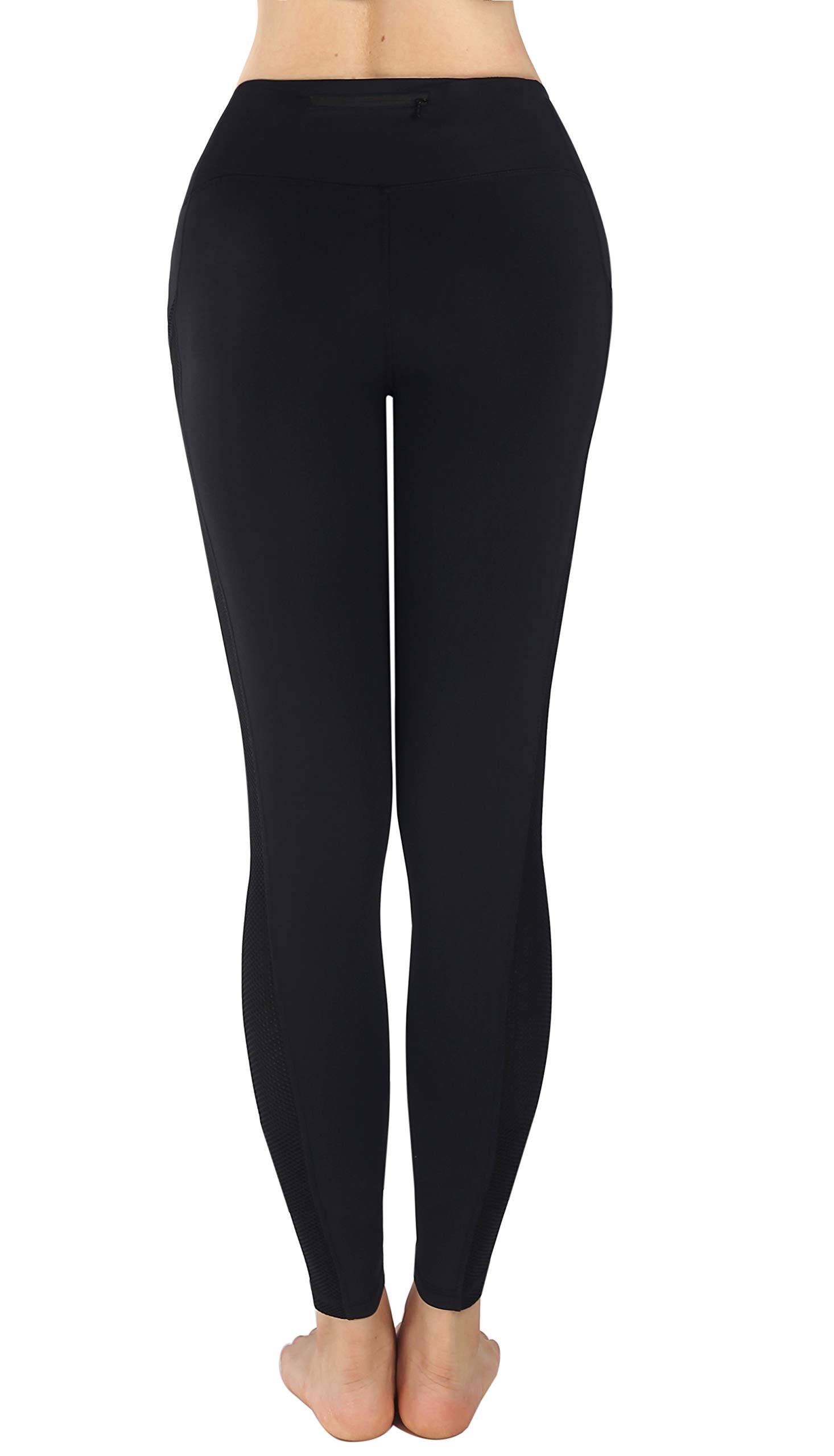Women's High-Waisted Yoga Pants with Side Pockets - Breathable Workout Leggings for Running, Gym & Lounge Wear