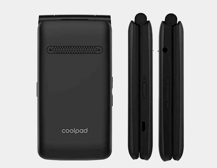 Coolpad Snap Flip 3312ACS Unlocked GSM Phone - 4GB Storage & 512MB RAM - Black | Compact Flip Phone for Seniors, Travel & Emergency Use
