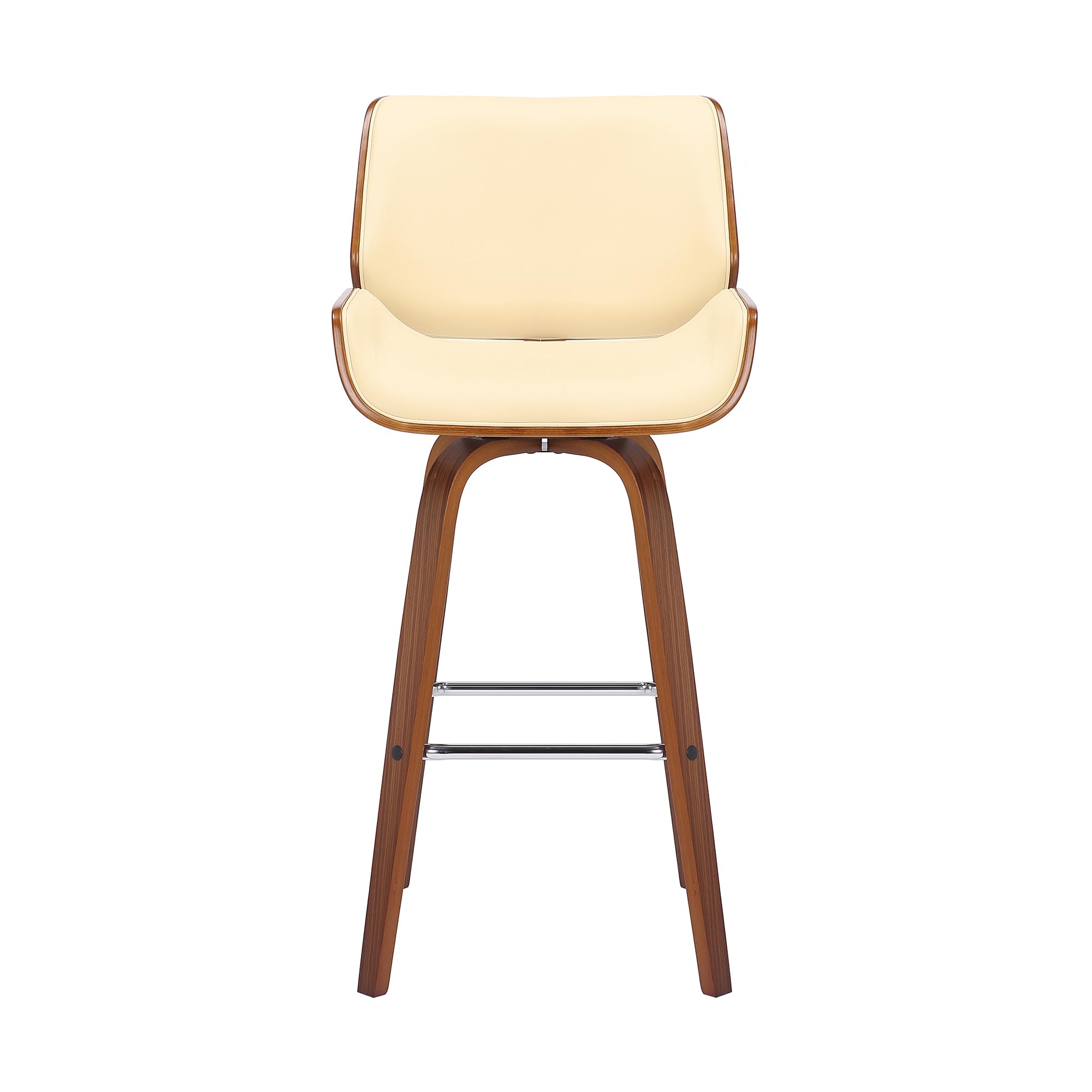 Armen Living Tyler Mid Century Modern Swivel Bar Stool - 30