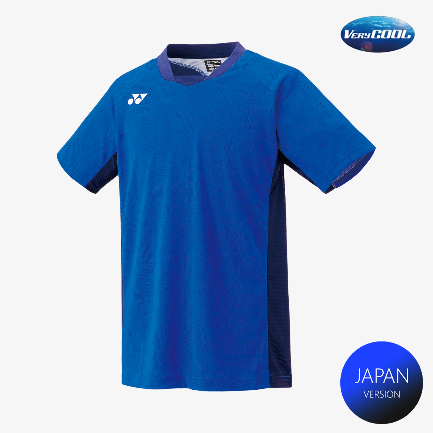 Yonex Men's Crew Neck Performance Tennis Shirt 10634 - Royal Blue - Moisture Wicking & Breathable for Sports & Casual Wear