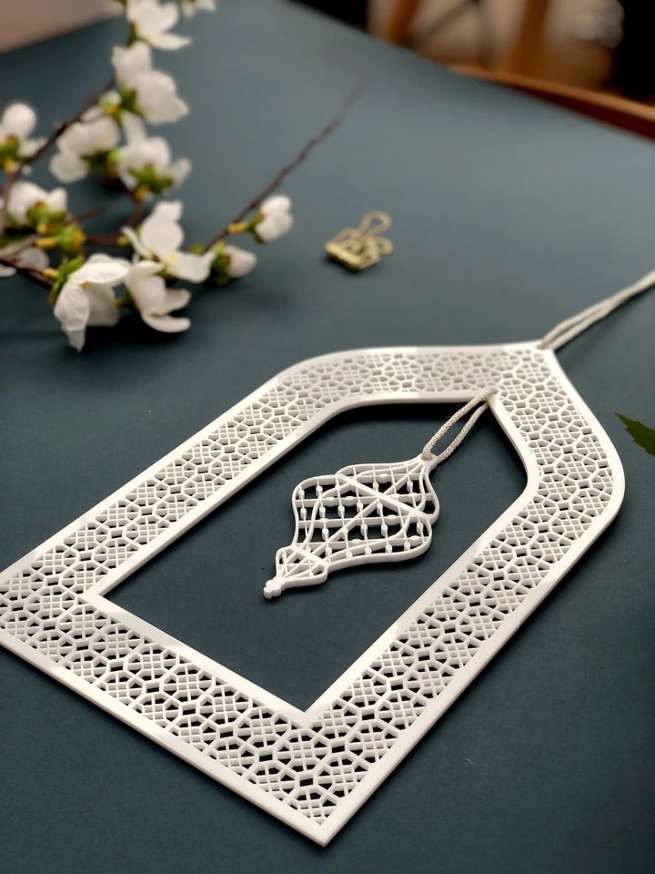 Arabic Arch & Lantern Laser Cut Metal Wall Decor Set - Islamic Home Decor for Ramadan, Eid, Wedding - Perfect for Living Room, Bedroom, Mosque Decoration