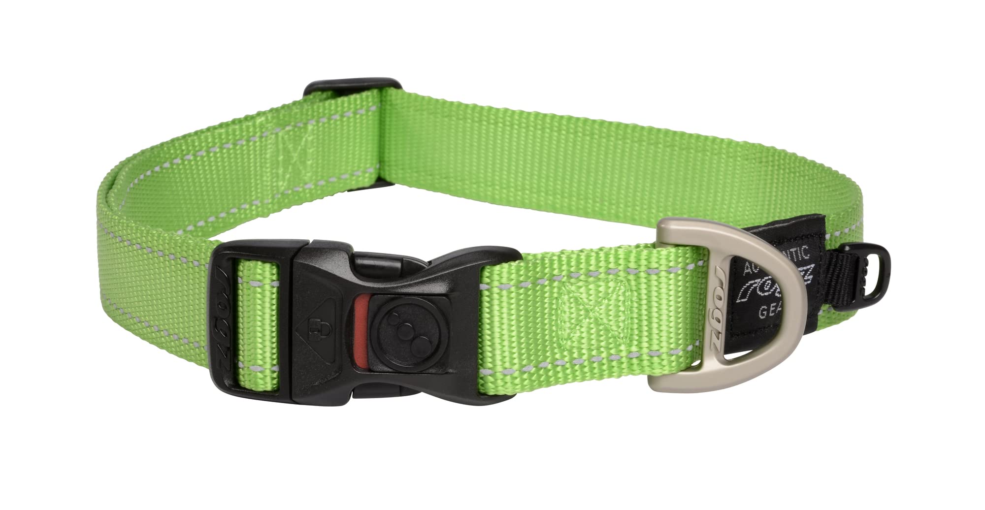 Reflective Dog Collar for Extra Large Dogs - Adjustable 17-27 Inches, High Visibility Green Safety Collar | Perfect for Night Walks, Jogging & Outdoor Adventures