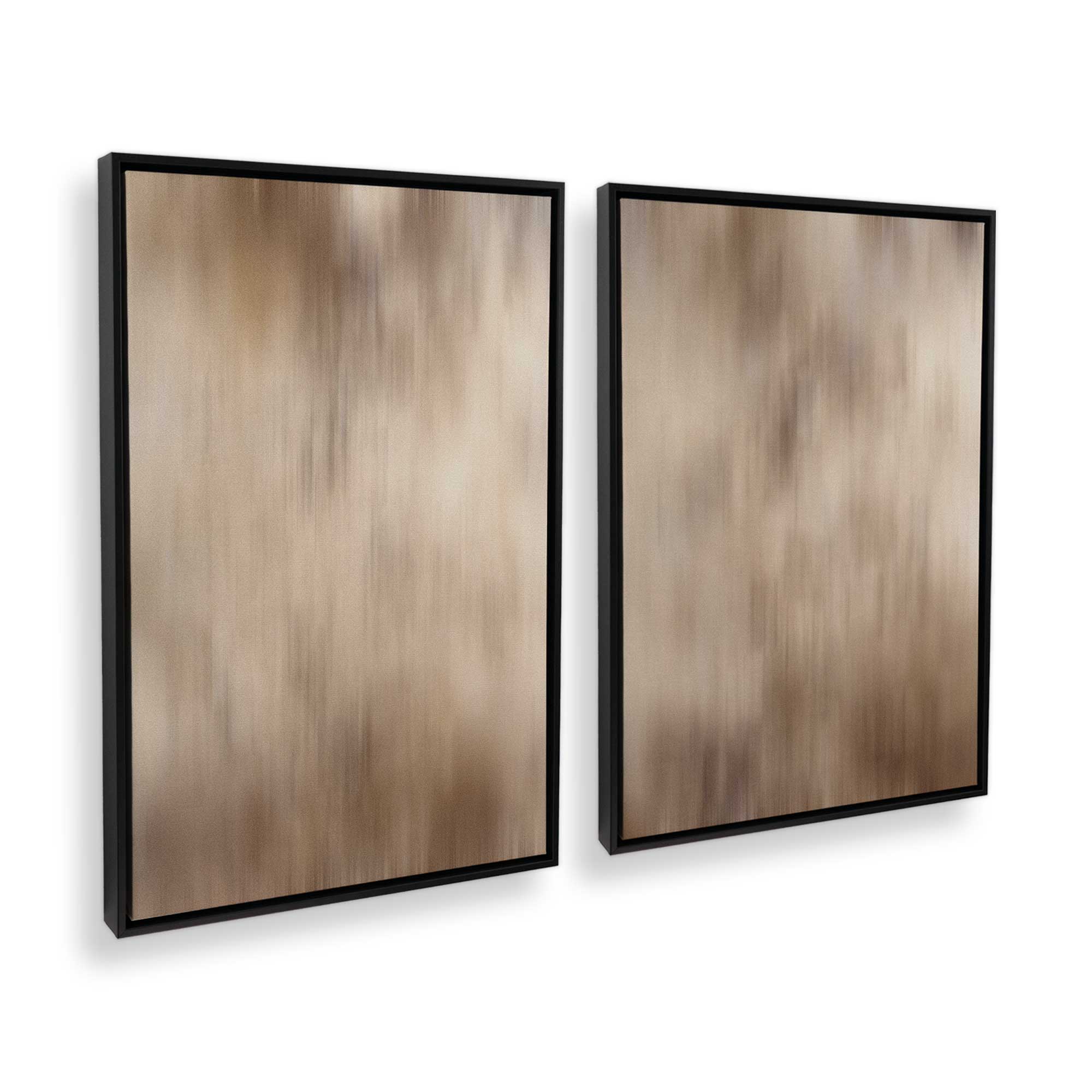 Cosmic Latte Art Print - Set of 2 Modern Canvas Wall Decor for Living Room, Bedroom & Office | Space-Themed Home Decor
