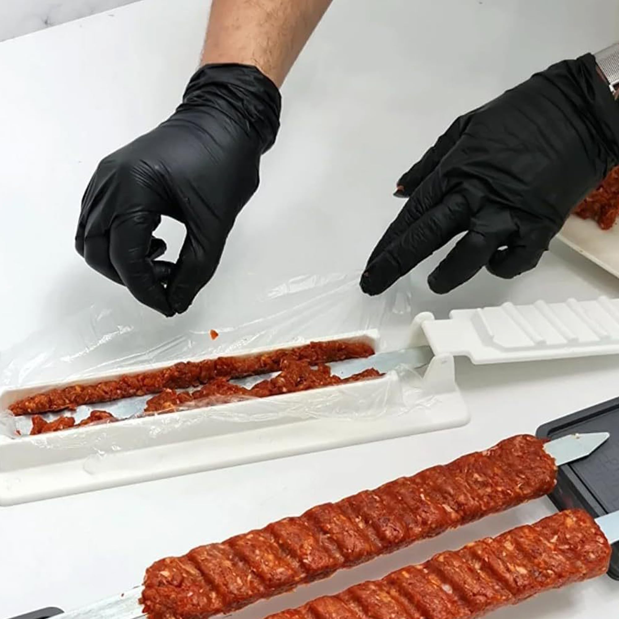 SEABABOO Kebab Maker - Manual Kebab Machine for BBQ, Grilling & Outdoor Cooking - Perfect for Home Kitchens, Family Gatherings, Picnics & Camping Trips