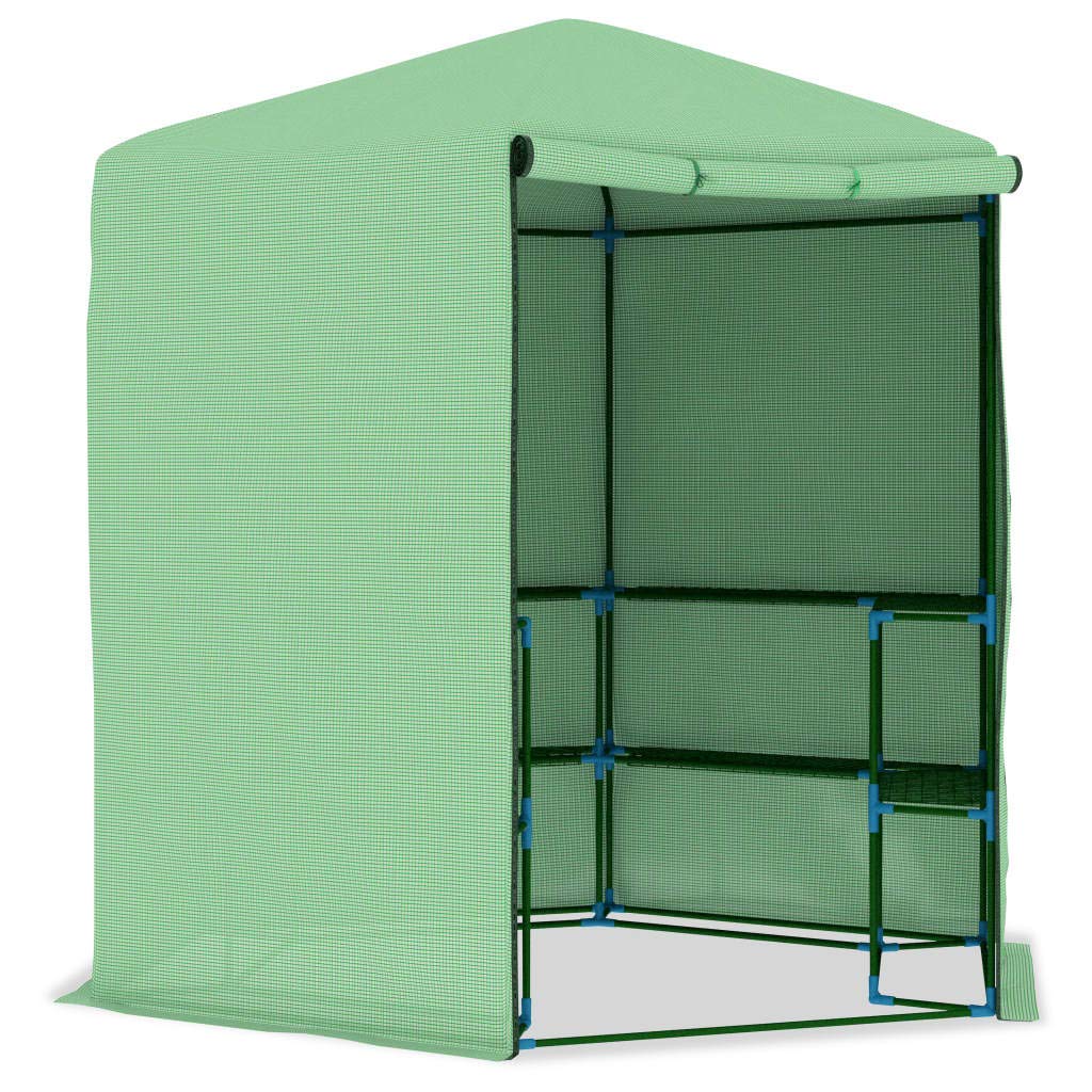 CHARMMA Large Walk-in Greenhouse with 4 Shelves, 89.4