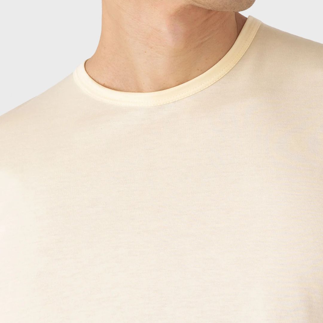 Buttermilk Classic Cotton T-Shirt for Men & Women - Soft, Breathable & Comfortable Casual Wear for Everyday Use