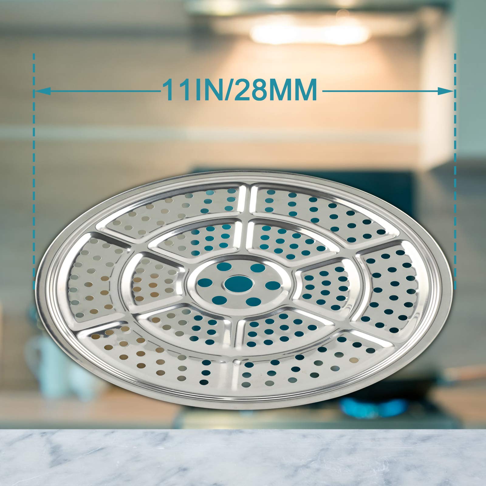 2-Pack Stainless Steel Pressure Canner Rack - 11 Inch Canning Rack for Presto, All-American & More Pressure Canners - Perfect for Home Canning Fruits, Vegetables & Jars