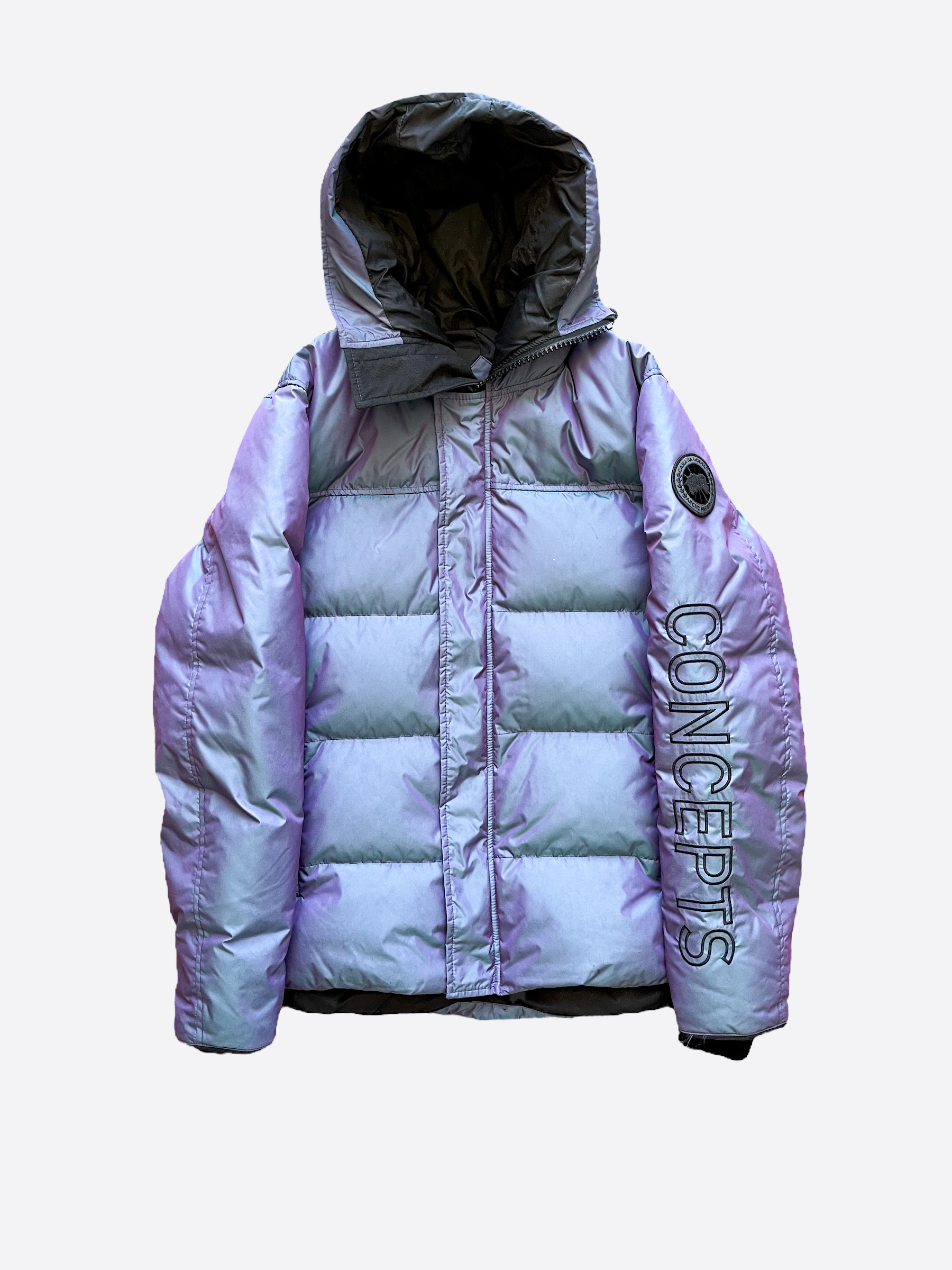 Canada Goose Iridescent Blue Concepts Macmillan Men's Parka Jacket - Waterproof Winter Coat for Extreme Cold Weather, Outdoor Activities & Urban Style