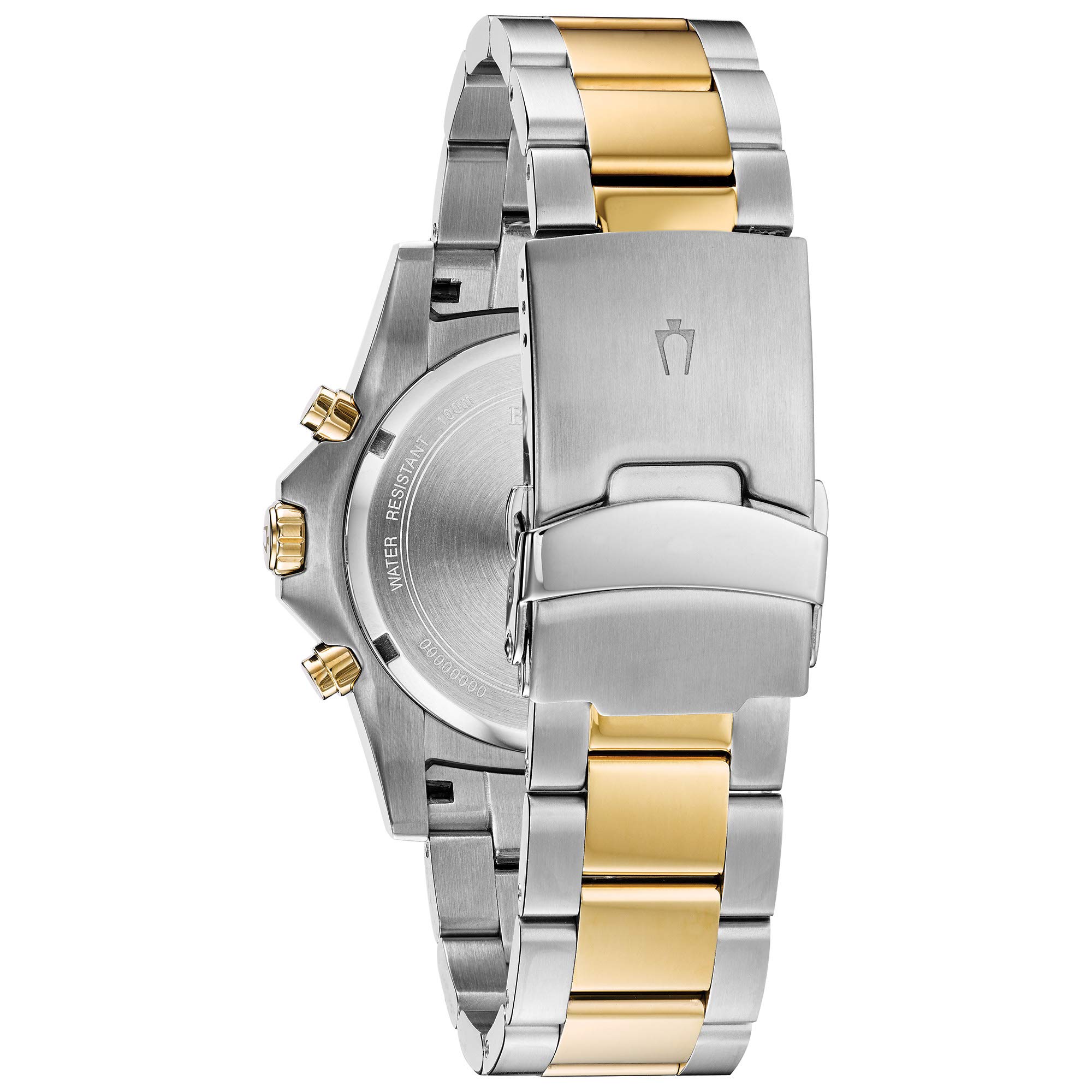 Bulova Men's Classic Sport Chronograph Quartz Watch with Date, Luminous Hands, 100M Water Resistant, 44mm Stainless Steel - Perfect for Business, Casual & Outdoor Activities