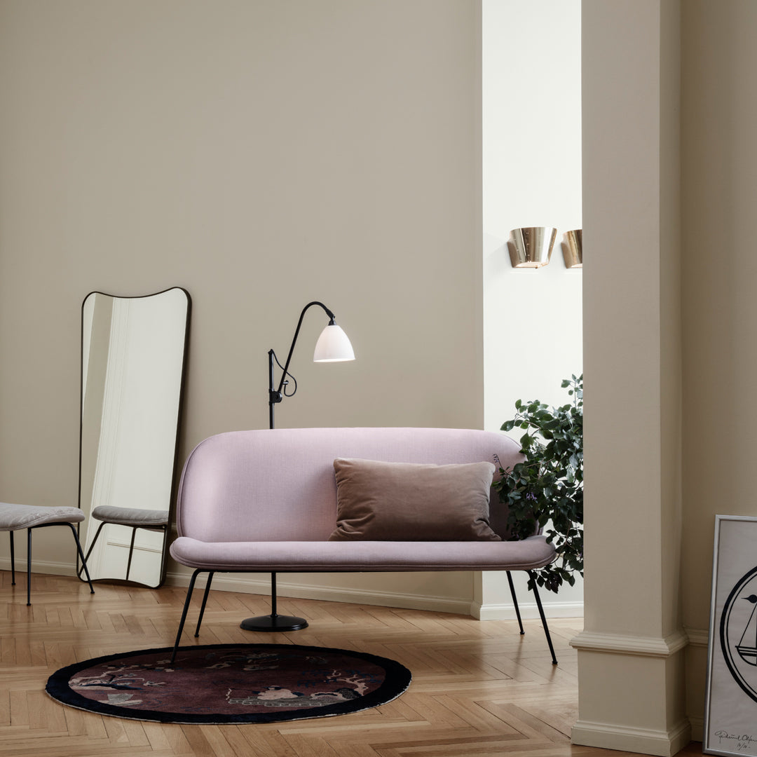 Gubi GamFratesi Beetle Sofa - Fully Upholstered Modern Lounge Chair for Living Room, Office & Hotel Lobby