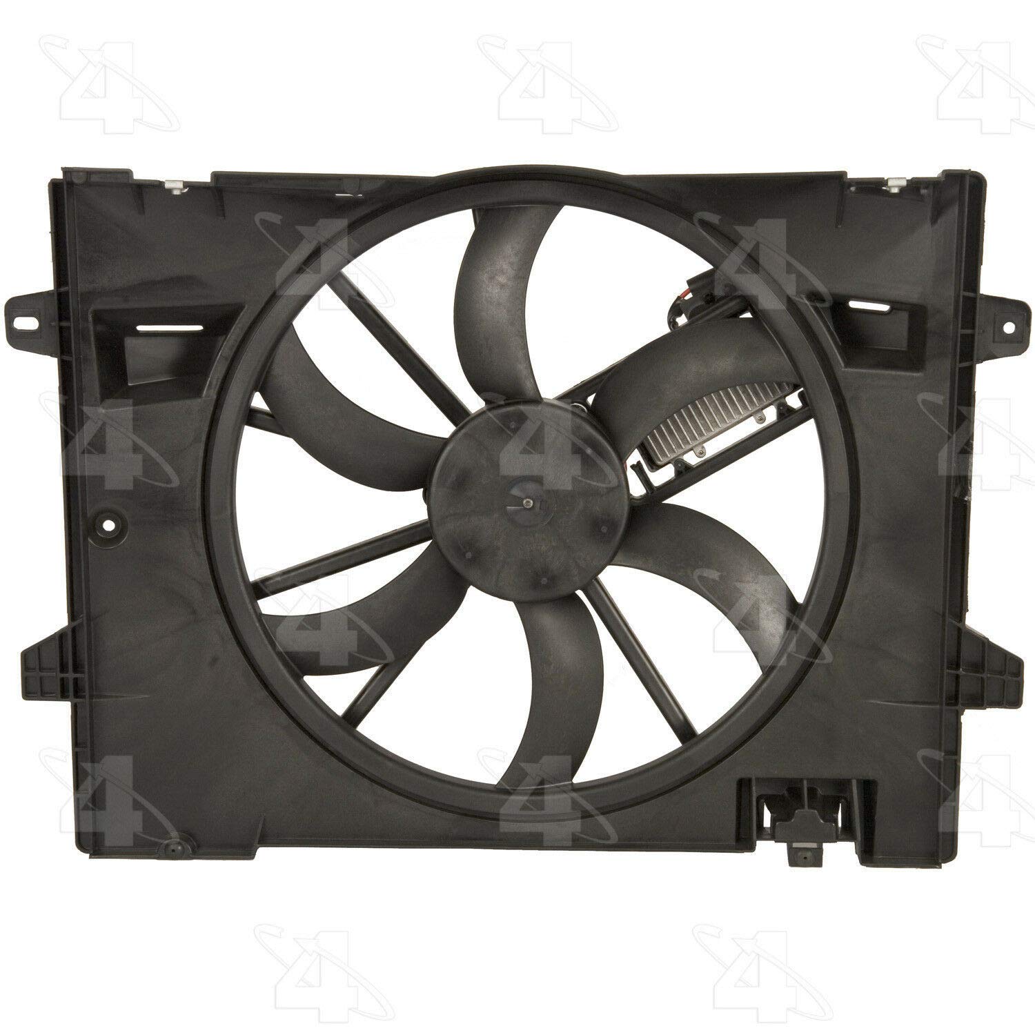 Four Seasons 75921 Radiator Fan Motor Assembly - Replacement for Car Cooling System - Perfect for Overheating Prevention & Engine Temperature Control - Ideal for Highway Driving, Hot Weather & Heavy Load Conditions