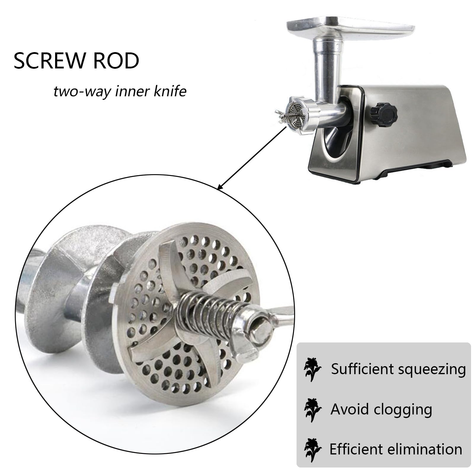 220V Electric Animal Feed Pellet Machine - 3.5MM Feed Granulator for Birds, Fish & Cats | Small Farm & Home Use | DIY Pet Food & Livestock Feed Maker | Perfect for Homemade Pet Treats & Backyard Farming