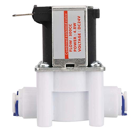 24V 300cc Normally Closed Solenoid Valve for Water Purifier - Waste Water Control Valve with Manual Override - Ideal for RO Systems, Water Filtration & Industrial Applications