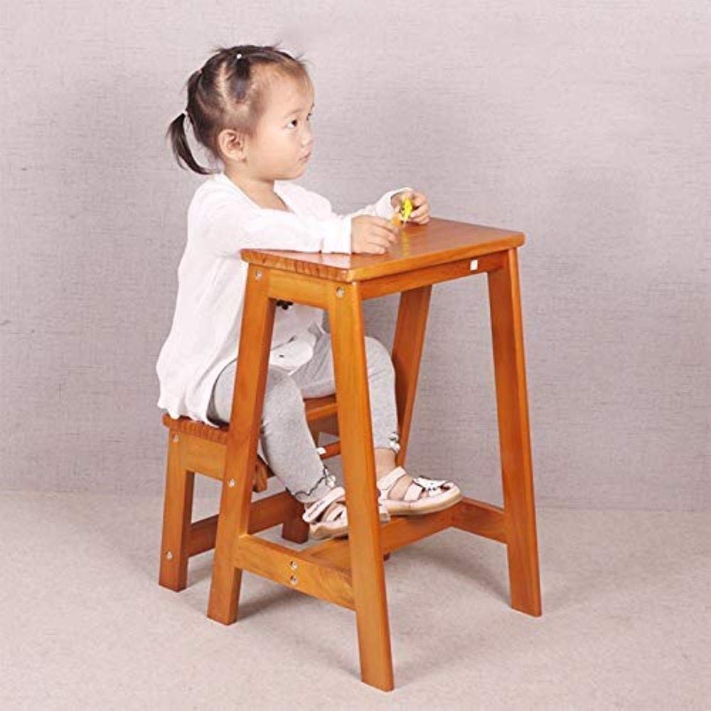 Solid Wood Folding Step Stool for Home - Indoor Climbing Stool, Shoe Bench & Ladder Chair | Perfect for Kids, Elderly & Reaching High Shelves
