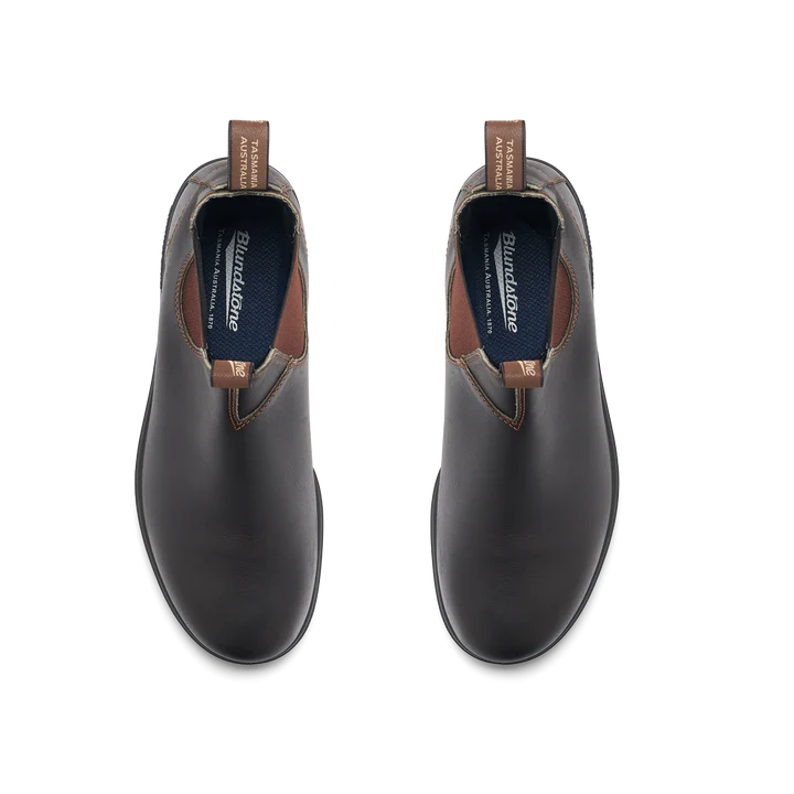 Blundstone 500 Original Chelsea Boots - Stout Brown Leather Work Boots for Men & Women | Comfortable Slip-On Ankle Boots for Outdoor, Work & Casual Wear