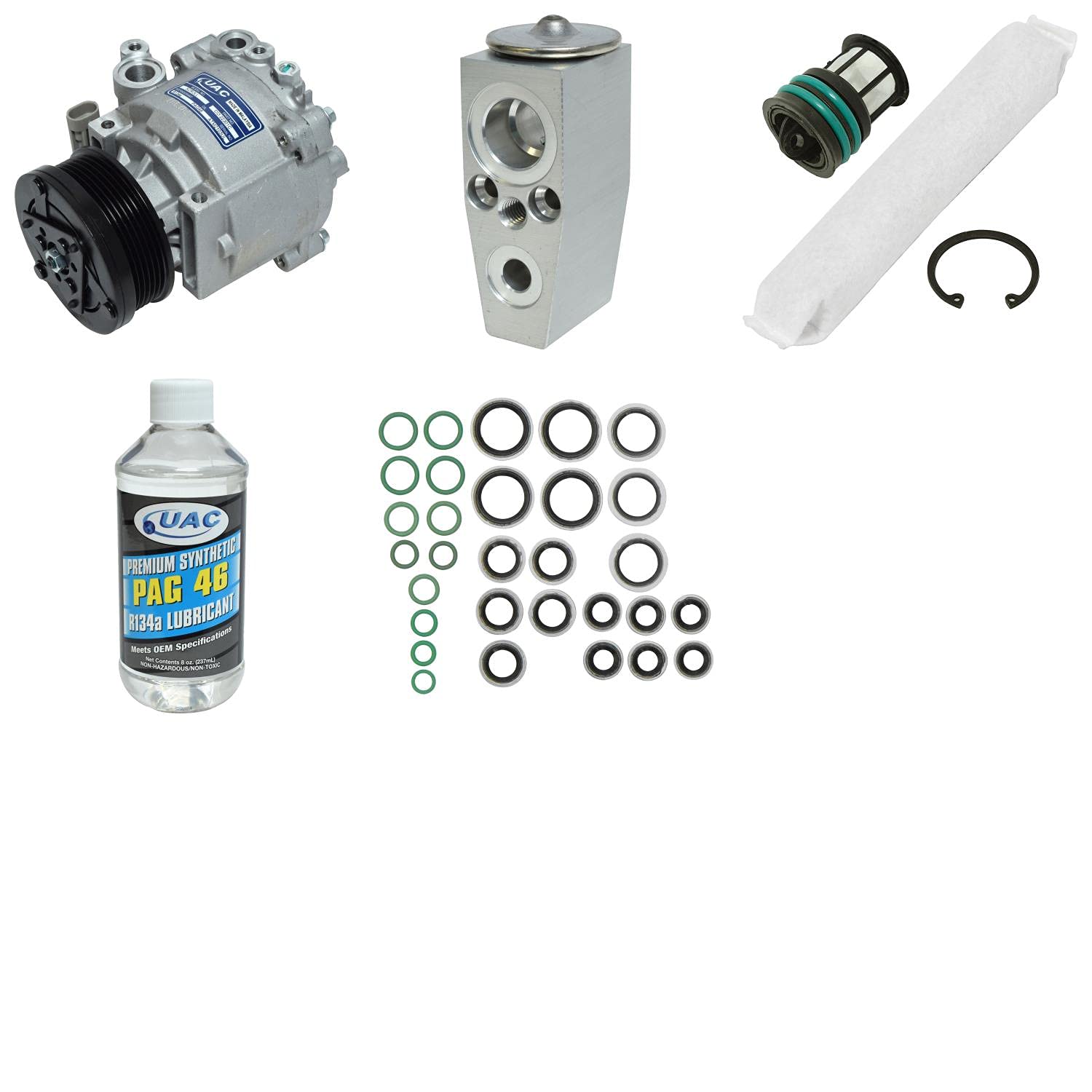 KT 5477 AC Compressor and Component Kit - Complete Car Air Conditioning Repair Kit for GM, Ford, Dodge | Perfect for DIY Mechanics & Professional Auto Shops