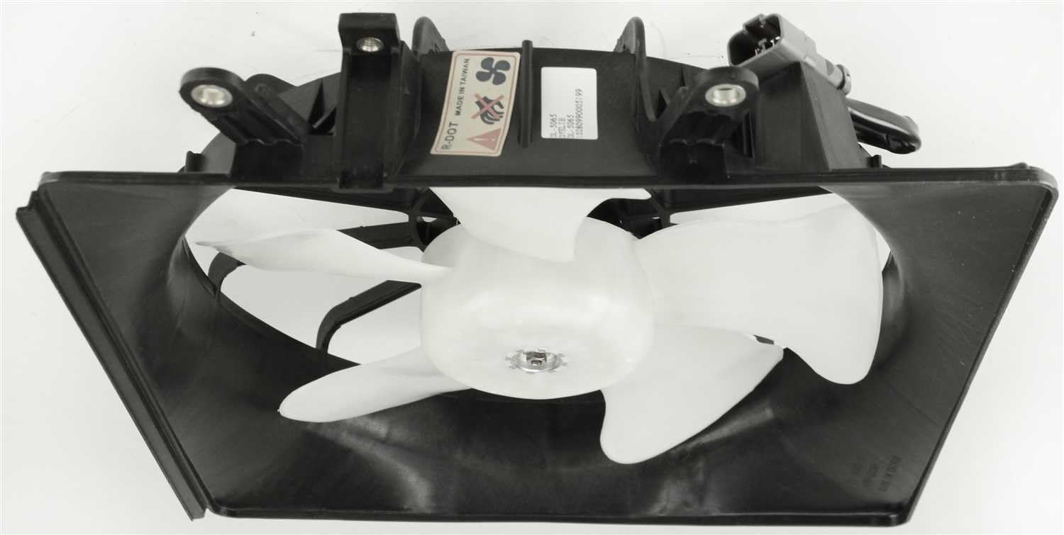 Go-Parts Radiator Fan Shroud Assembly - Right (Passenger) Side Compatible with 2001-2005 Honda Civic 1.7L (Non-Hybrid) | Denso Type Replacement Part | Perfect for Engine Cooling System Repair & Maintenance
