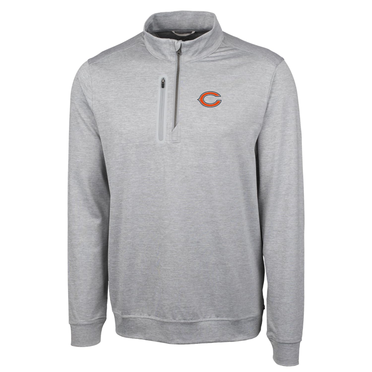 Cutter & Buck Men's NFL Big & Tall Stealth Quarter-Zip Pullover Jacket - Windproof Fleece Lining for Football Games & Outdoor Activities