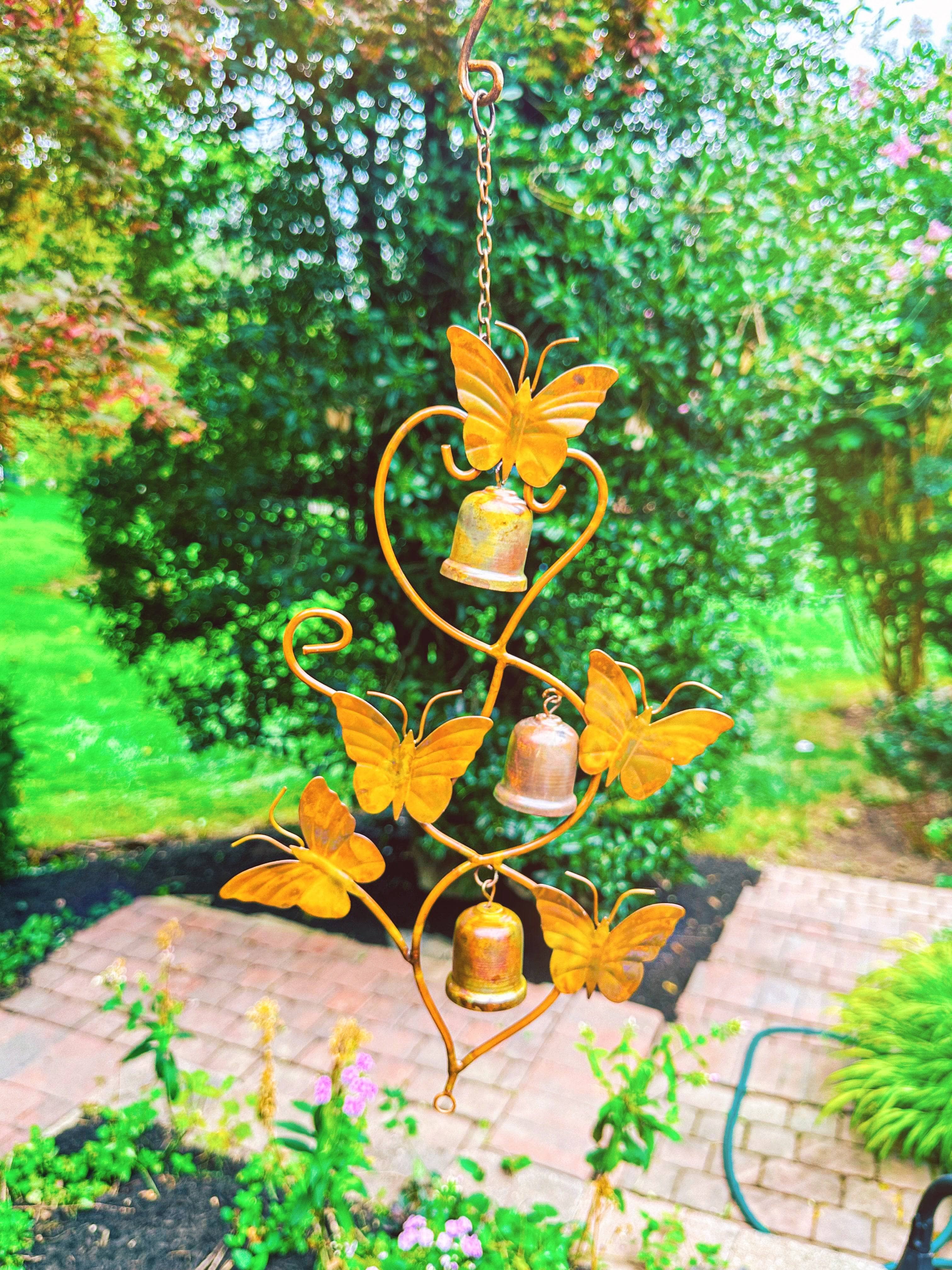Handmade Scrolls and Butterflies Hanging Ornament - Elegant Home Decor for Living Room, Bedroom, Nursery & Wedding Party Decorations