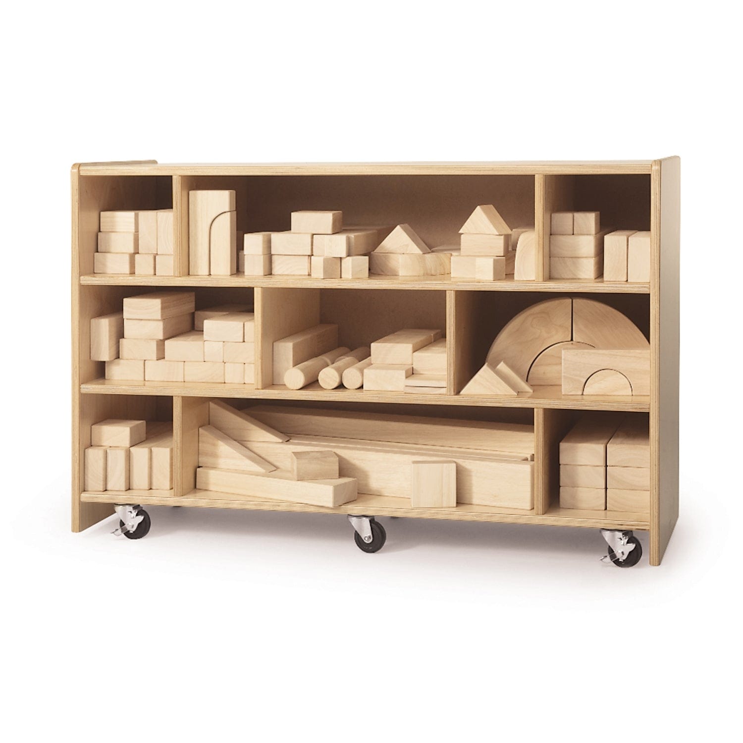 Medium Block Cabinet - Modern Storage Solution for Home & Office Organization | Perfect for Living Room, Bedroom, or Workspace