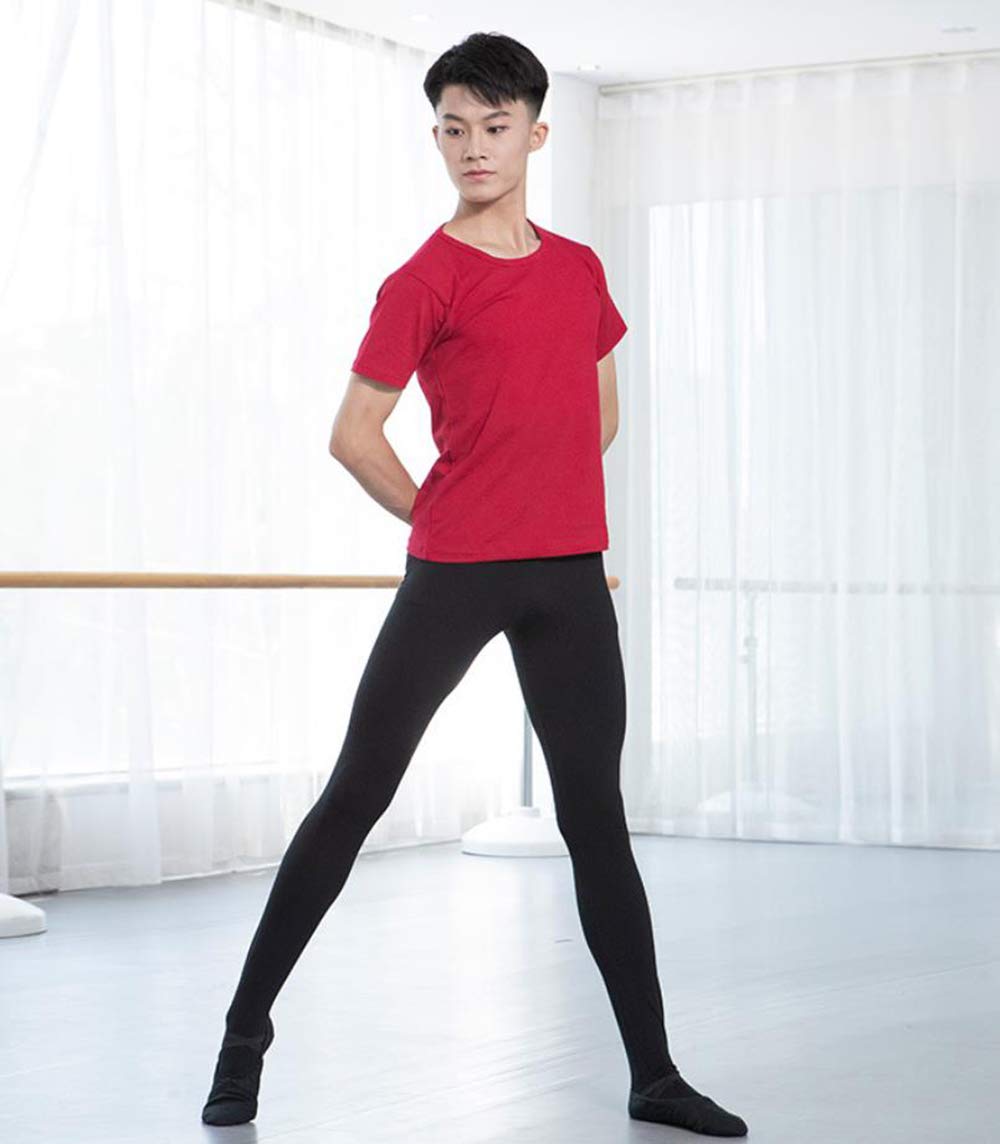 Men's & Boys' Ballet Tights - Soft Knit Gymnastic Dance Pants for Ballet, Yoga, and Performance - Comfortable Stretchable Dancewear for Practice & Recitals
